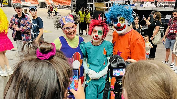 'Nebarre' egin dute pailazoek emanaldian zehar