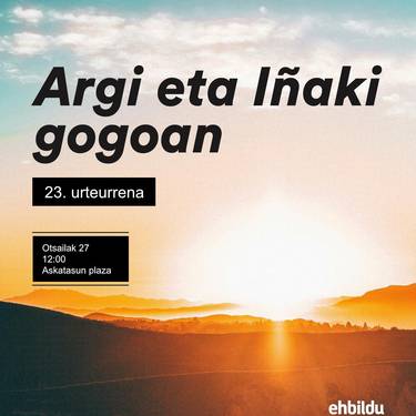 Argi Iturralde eta Iñaki Balerdi oroitzeko ekitaldia