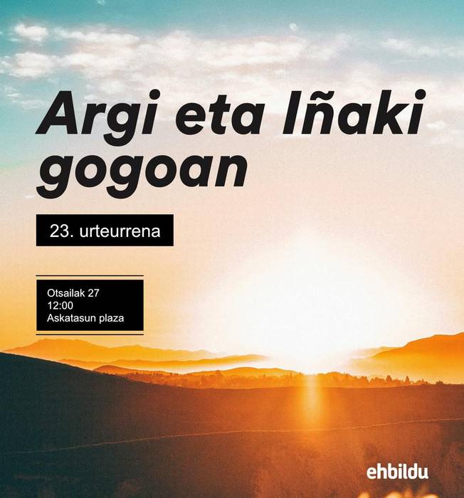 Argi Iturralde eta Iñaki Balerdi oroitzeko ekitaldia