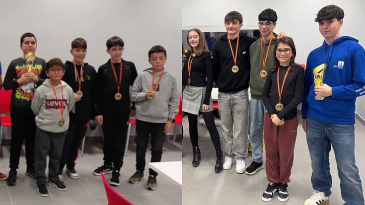 Taula Xake Klubeko kideak, ederki Bidasoa Xakeko Gabonetako jaialdian