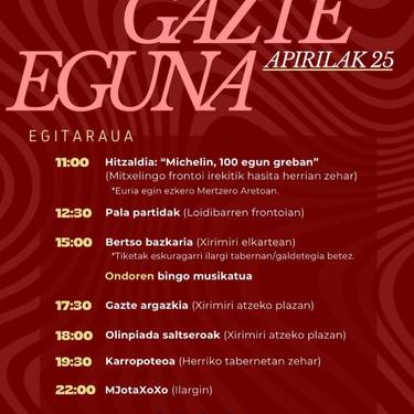 Gazte Eguna: 'Michelin, 100 egun greban' hitzaldia