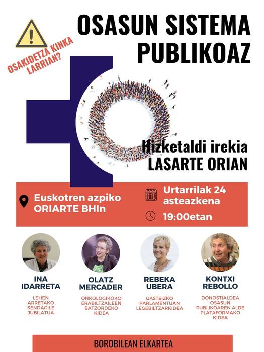 'Osakidetza kinka larrian?' mahai ingurua