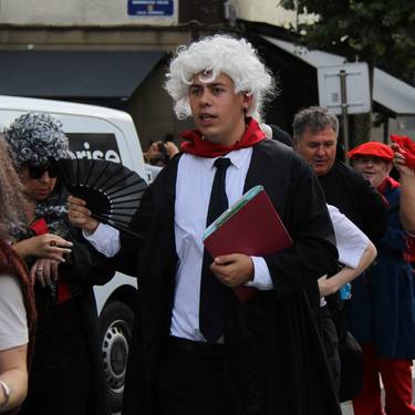 Santa Ana eta San Joakin eguna: aktoreen desfilea