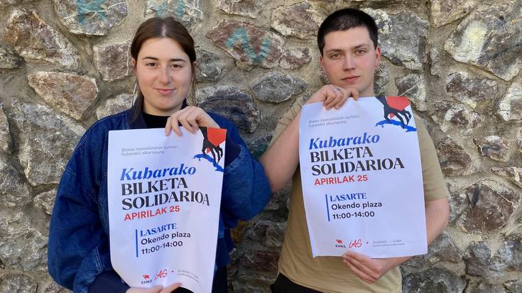 Kubara bidaltzeko oinarrizko materiala bilduko dute larunbatean Okendo plazan