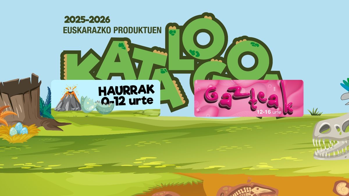 Haur eta gazteentzako berrikuntza ugari dakartza katalogoak