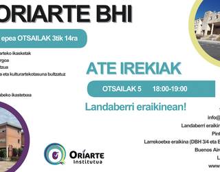 Ate irekien saioa egingo dute gaur Oriarte Landaberri eraikinean