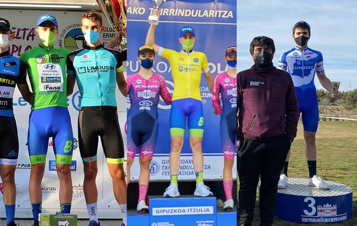 Carbayeda, Etxeberria eta Altuna txirrindulariek amateur mailara egin dute jauzia
