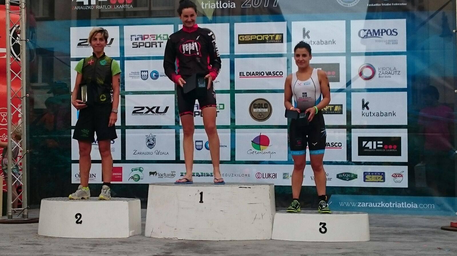 Maria Mendibe, Zarauzko Triatloiko ohorezko postuetan