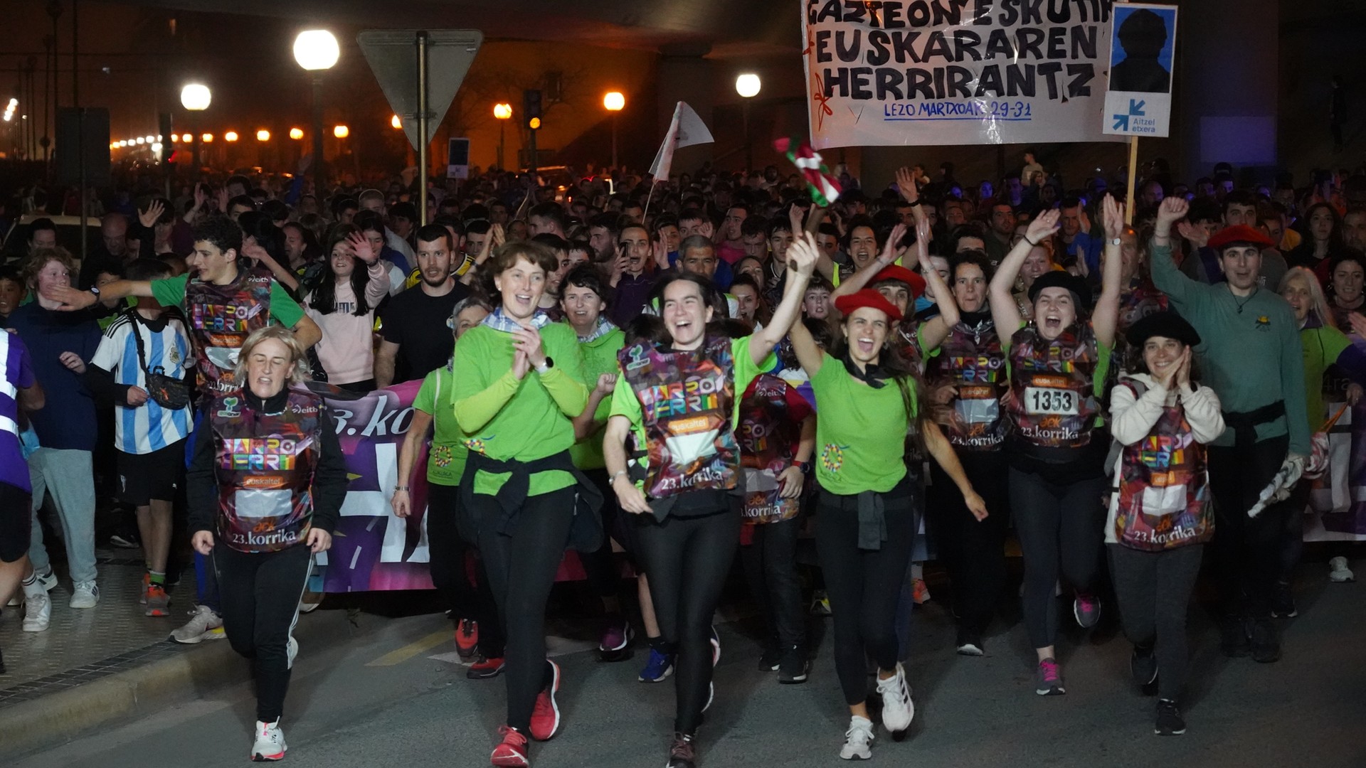 Lasarte-Oriako ibilbideko argazkiak, furgonetatik