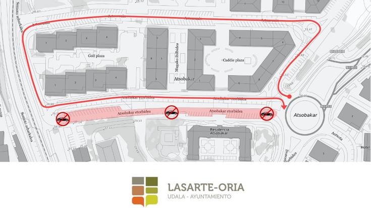Kale mozketa eta trafikoaren noranzkoaren aldaketa Atsobakarren