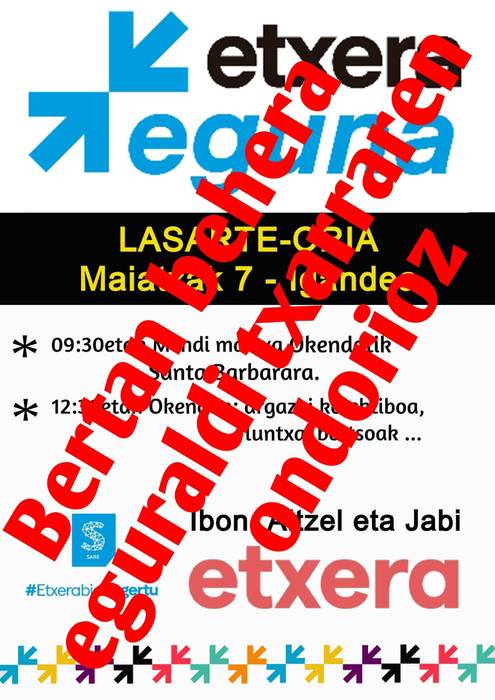 Etxera Eguna, bertan behera