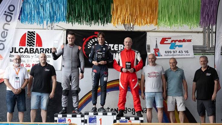 Aitor Manso herritarra Dimako podiumera igo da