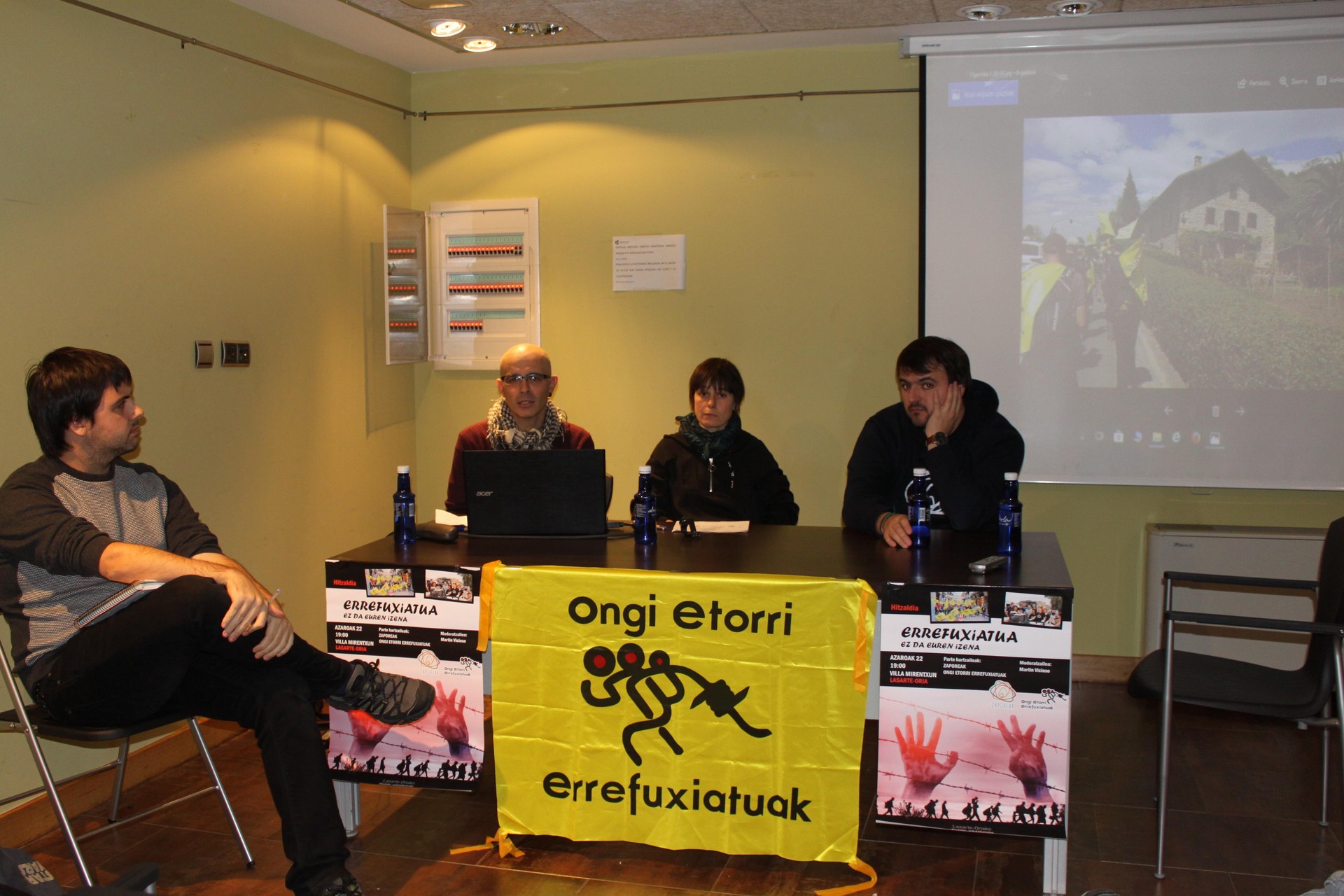 Errefuxiatuak laguntzeko moduak, Lasarte-Oriatik