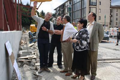 Mikel Cabieces Estatuko ordezkaria lanak gainbegiratzera etorri zen