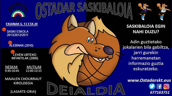 Ostadar Saskibaloi saileko taldeetan parte hartzeko deialdia