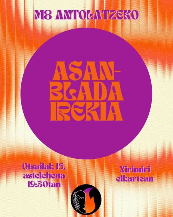 Martxoaren 8a antolatzeko bilera irekia egingo dute gaur