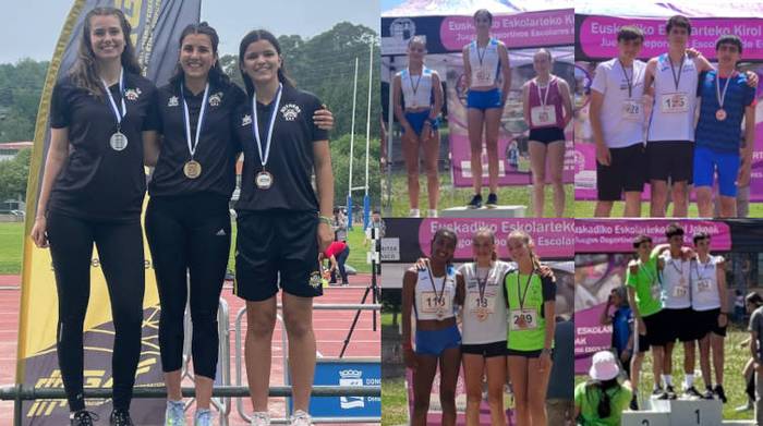 Herriko atletak Gipuzkoako zein Euskadiko Kirol Jokoetan podiumean izan dira