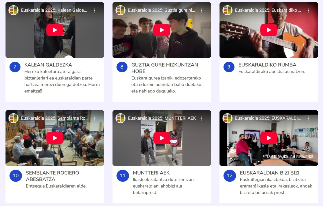Bideo laburren lehiaketan parte hartzeko azken egunak dira