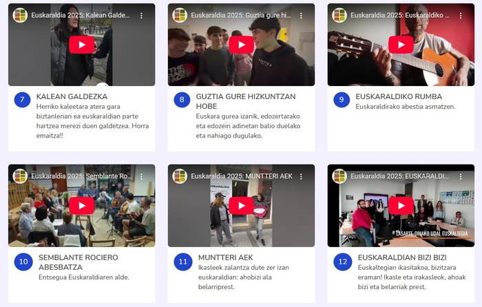 Bideo laburren lehiaketan parte hartzeko azken egunak dira