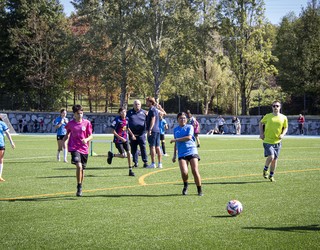 Guztiak batera futbolaz gozatzen