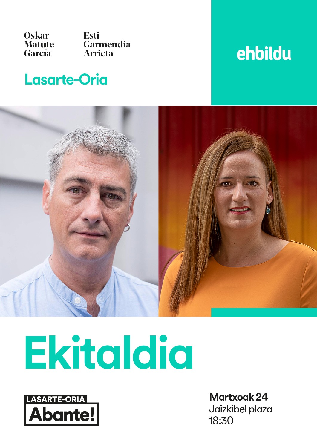 Ekitaldia egingo du Lasarte-Oriako EH Bilduk, ostiralean