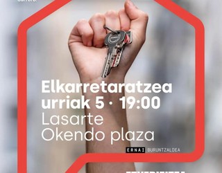 Elkarretaratzea egingo dute etxebizitza duinaren alde