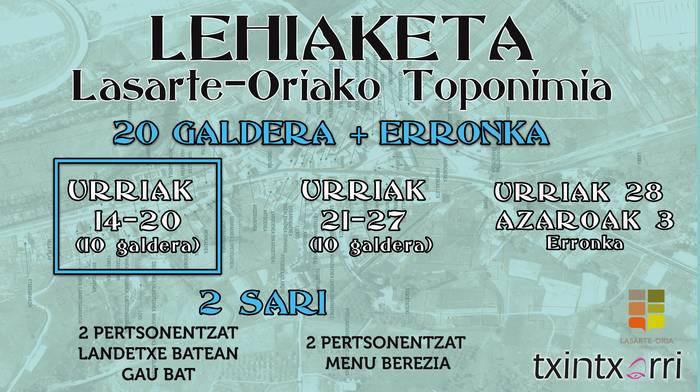 LASARTE-ORIAKO TOPONIMIAREN ERRONKA