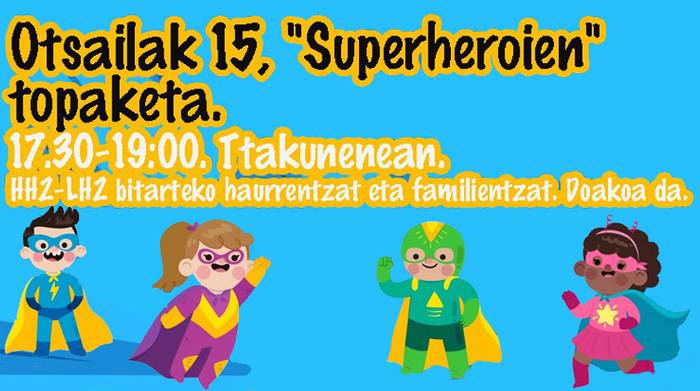Superheroi topaketa