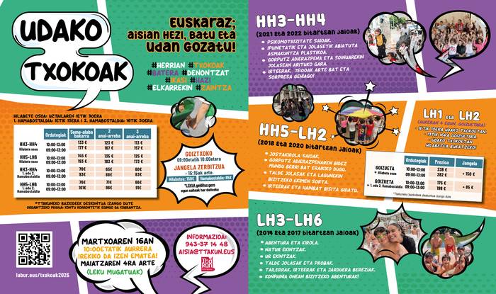 Udako txokoetako izen ematea astelehenean (10:00) irekiko du Ttakun Kultur Elkarteak