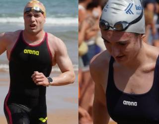 Hogei bat herritarrek Getaria eta Zarautz arteko bidea egin zuten igerian