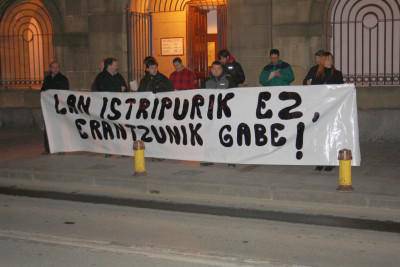 Lan istripuen salaketa egin zuen LABek