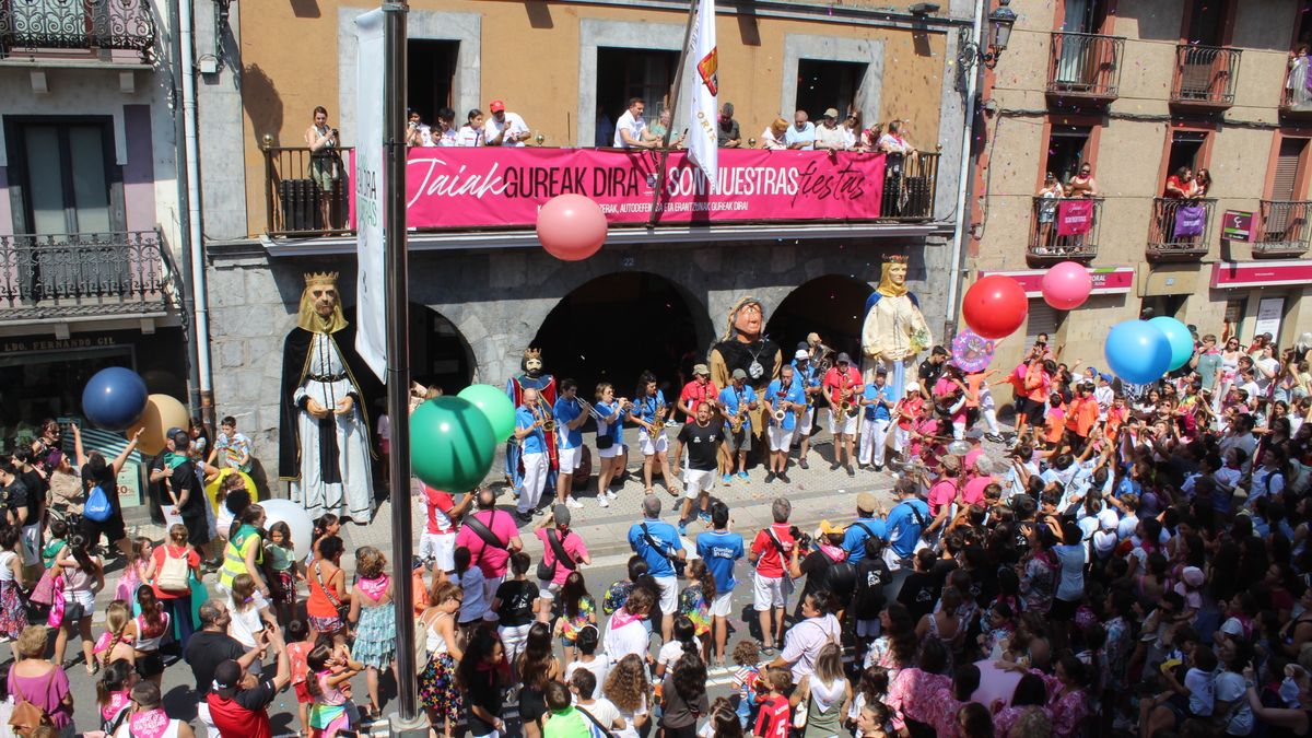 Haurren txupinak leherrarazi du festa