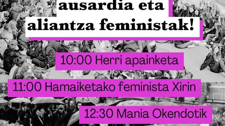 Emakumeen Nazioarteko Egunerako ekimenak antolatu dituzte herriko gazte feminista batzuek