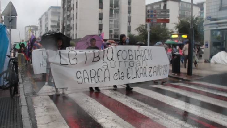 LQTBIQ+ eskubideen aldeko aldarrikapena izan da euripean