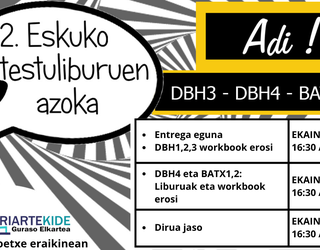 Bigarren eskuko liburuen azoka egingo dute Oriarte Larrekoetxe eraikinean