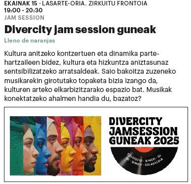 Divercity Jam Session saioa
