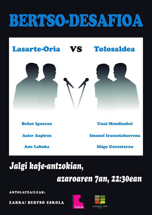 Bertso-desafioak antolatu ditu Earra!-k