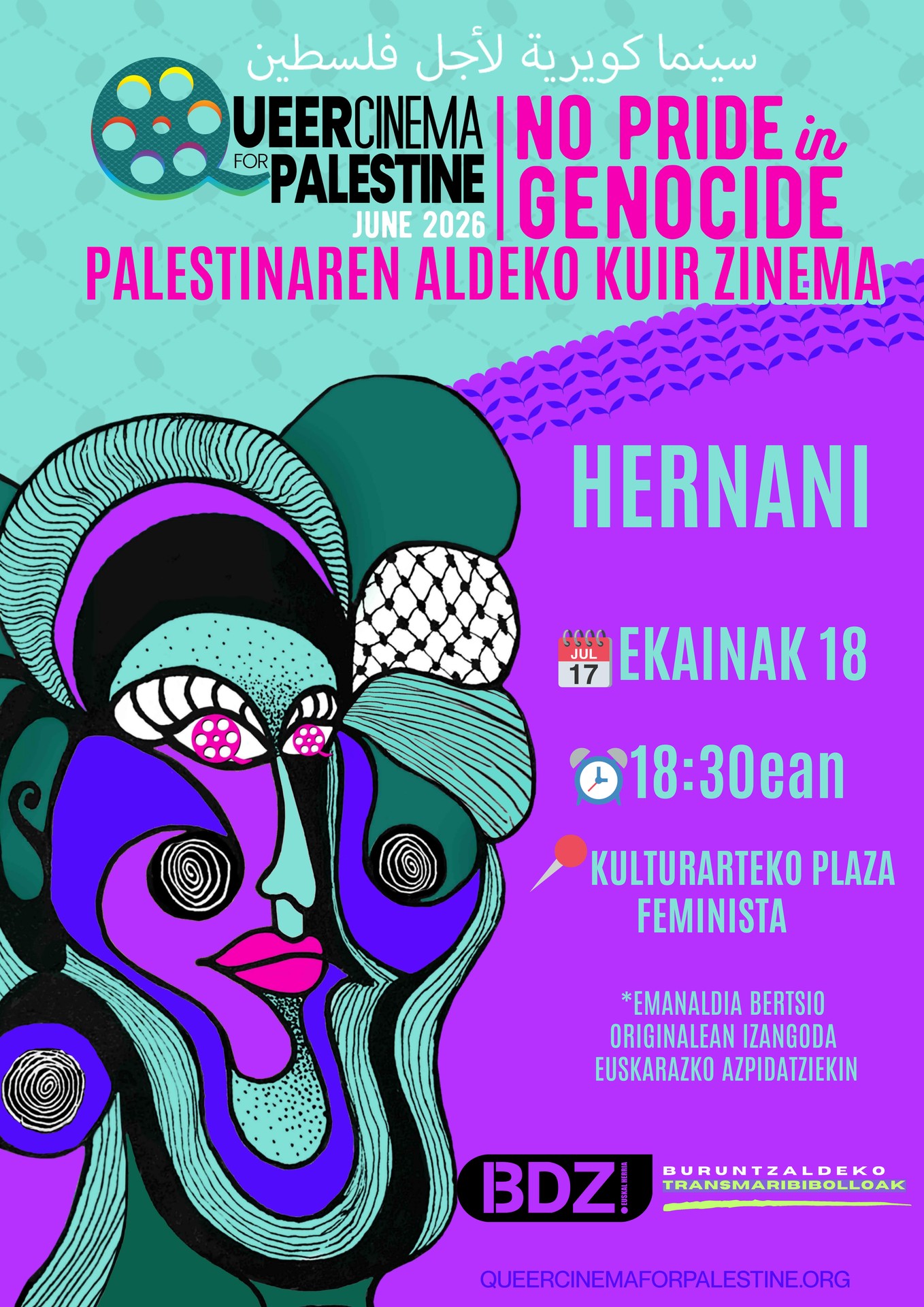 Palestinaren aldeko kuir zinema saioa egingo dute bihar Hernanin