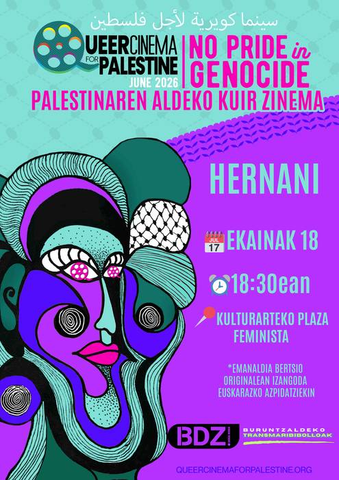 Palestinaren aldeko kuir zinema saioa egingo dute bihar Hernanin