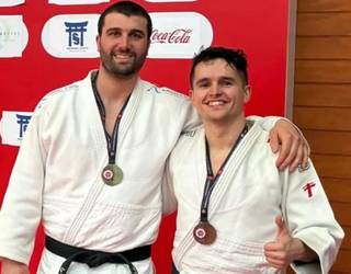 Sagasti eta Olmos judokek, podiuma beterano mailako Superkopan