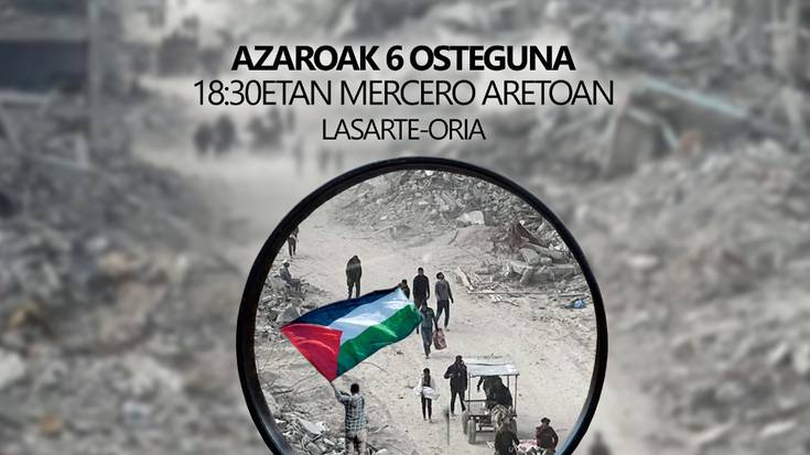 Palestinako egungo egoera ezagutzeko aukera, ostegunean