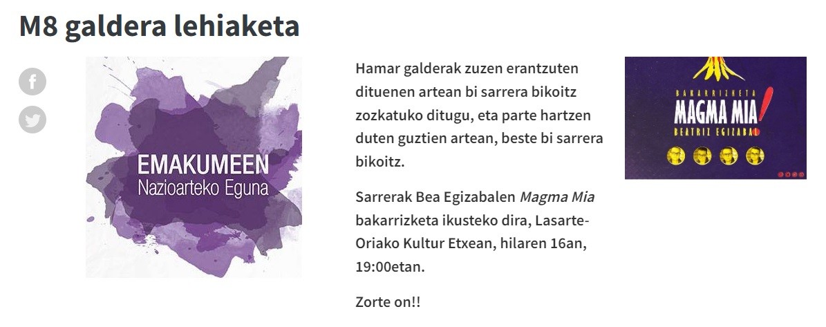 Martxoaren 8aren harira, hamar galdera