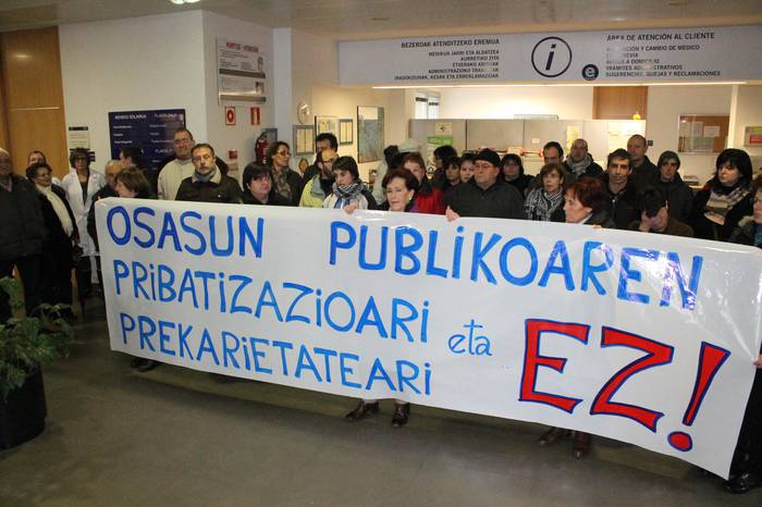 Lanpostuen pribatizazioaren aurka ekimena