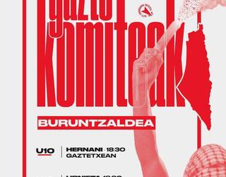 Palestinaren aldeko gazte komitearen saioa egingo dute gaur kultur etxean