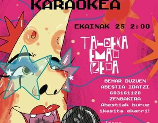 Karaokean izena emateko epea zabaldu dute