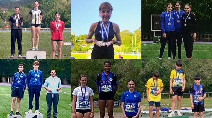 Lasarte-Oriako atletek, hamazazpi domina proba ezberdinetan