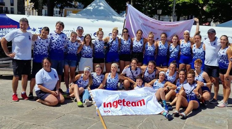 Donostia Arraun Lagunak eta Hondarribia Bertako Igogailuak Euskadiko txapelketako podiumean izan dira