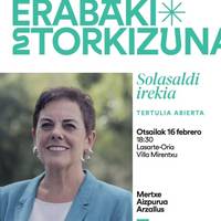 Mertxe Aizpuruarekin solasaldi irekia