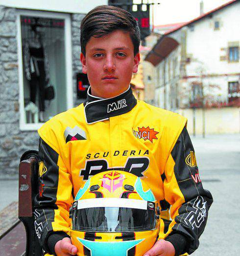 Aitor Manso karting pilotu gazteak Villarcayon hasiko du Iparraldeko Opena