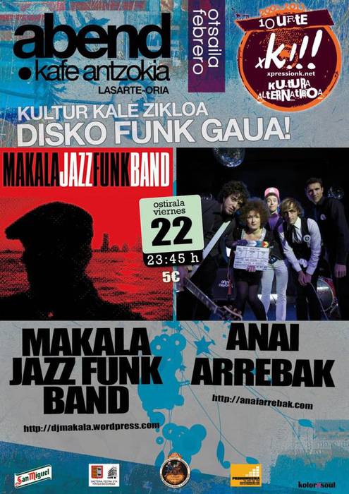Makala Jazz Funk Band eta Anai arrebak Abenden